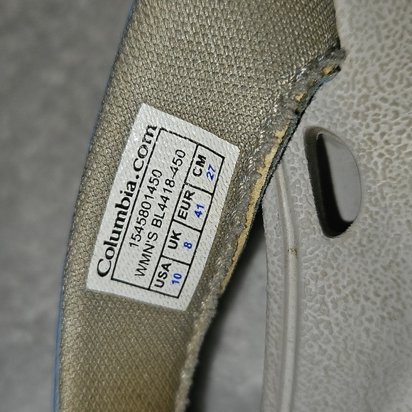 Columbia Womens Suntech Vent T PFG Active Omni-Grip Thong Sandals Light Blue 10 - Picture 3 of 11